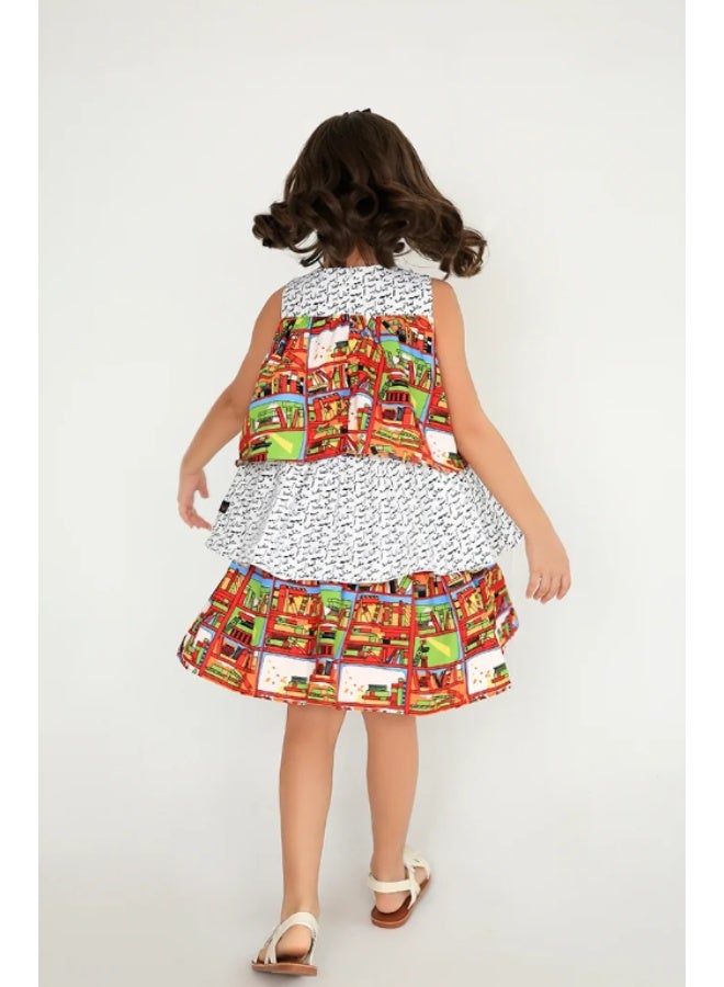 Obaha A beautiful dress adorned with layers - Image 2
